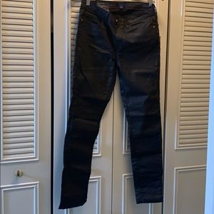 Black coated skinny jeans by Tommy Hilfiger